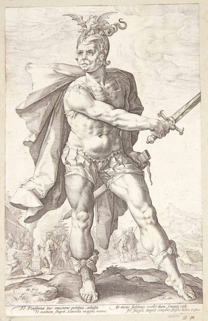 Mucius Scaevola by Hendrick Goltzius