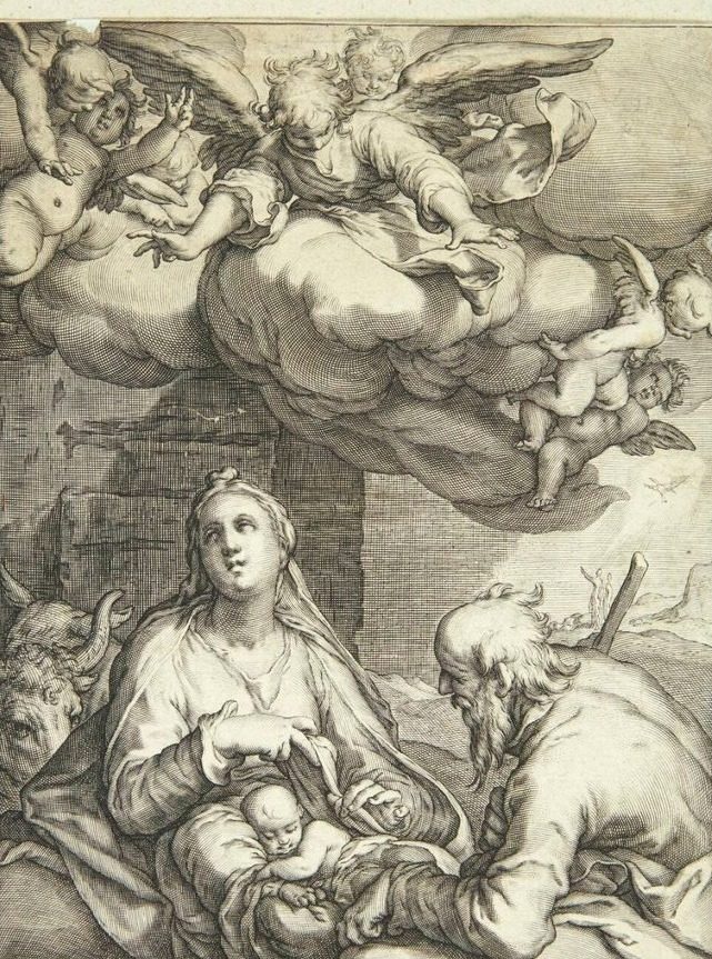 Jesu fødsel by Jacob Matham