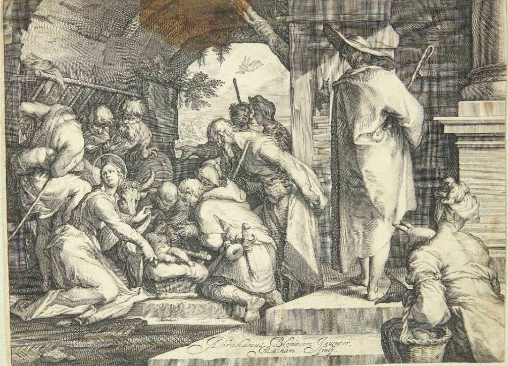 Hyrdernes tilbedelse by Jacob Matham