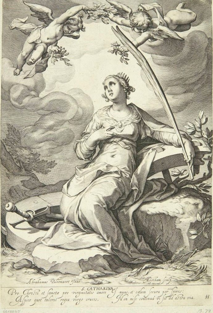 Katarina fra Alexandria by Jacob Matham
