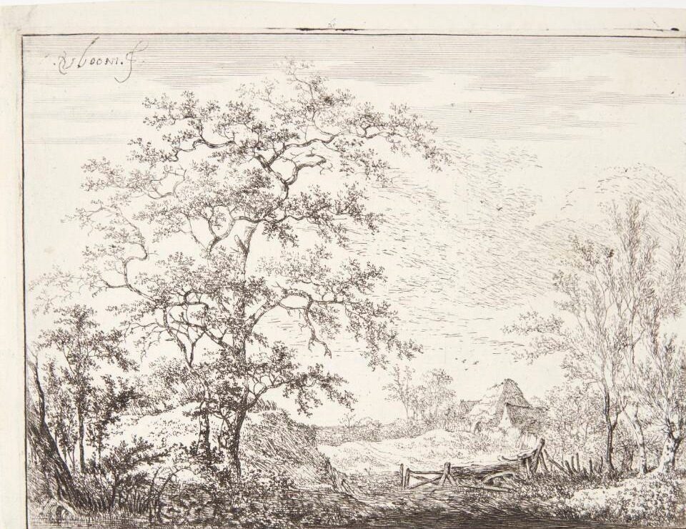 En lille landsby by Adriaen Hendriksz. Verboom