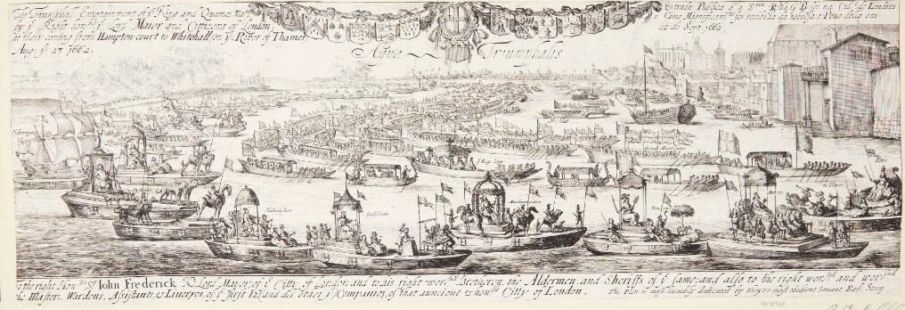 Dronningens ankomst til London. "Aqua Triumphalis" by Dirk Stoop