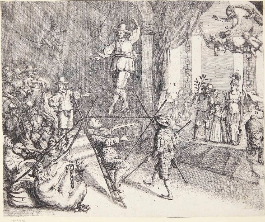 Den engelske linedanser by Dirk Stoop