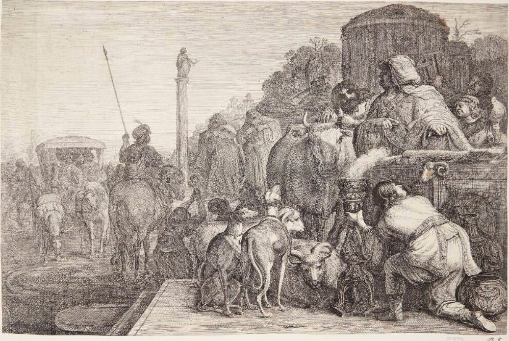 Paulus og Barnabas i Lystra by Gerrit Claesz. Bleker