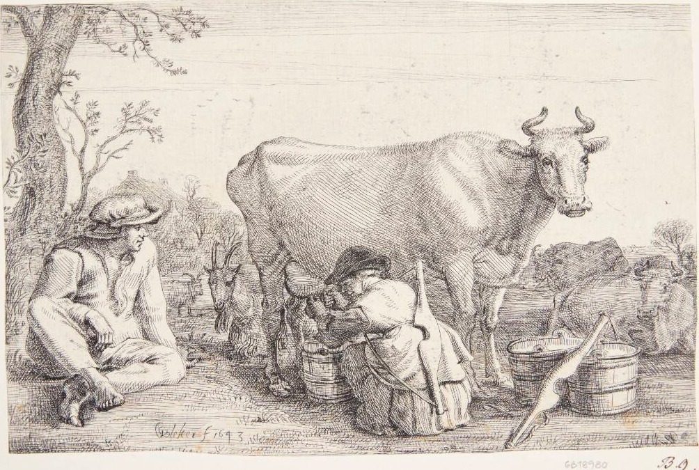 En malkepige by Gerrit Claesz. Bleker