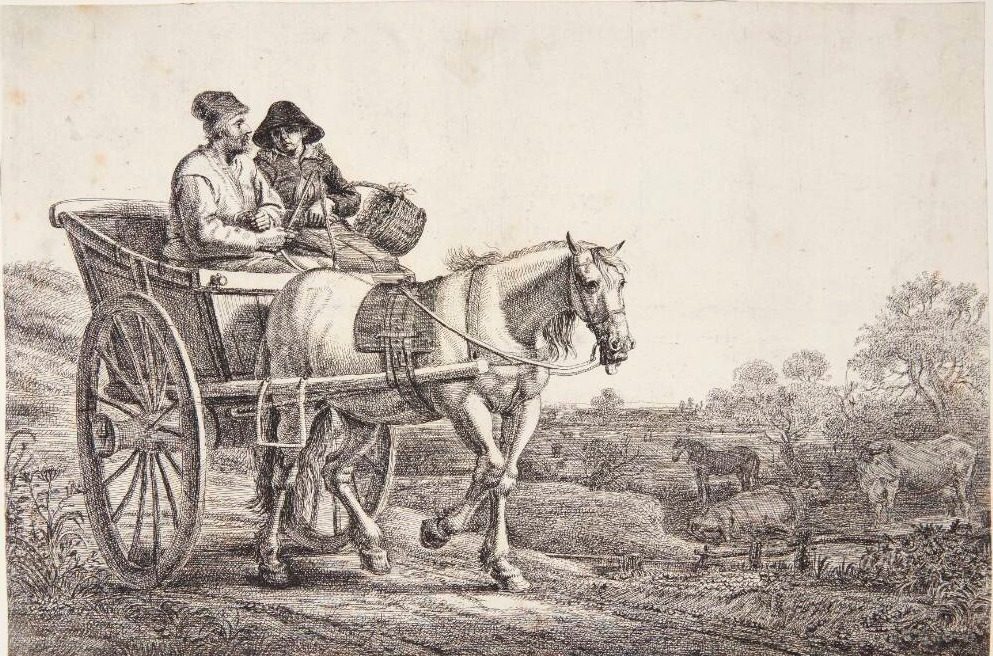 En kabriolet by Gerrit Claesz. Bleker