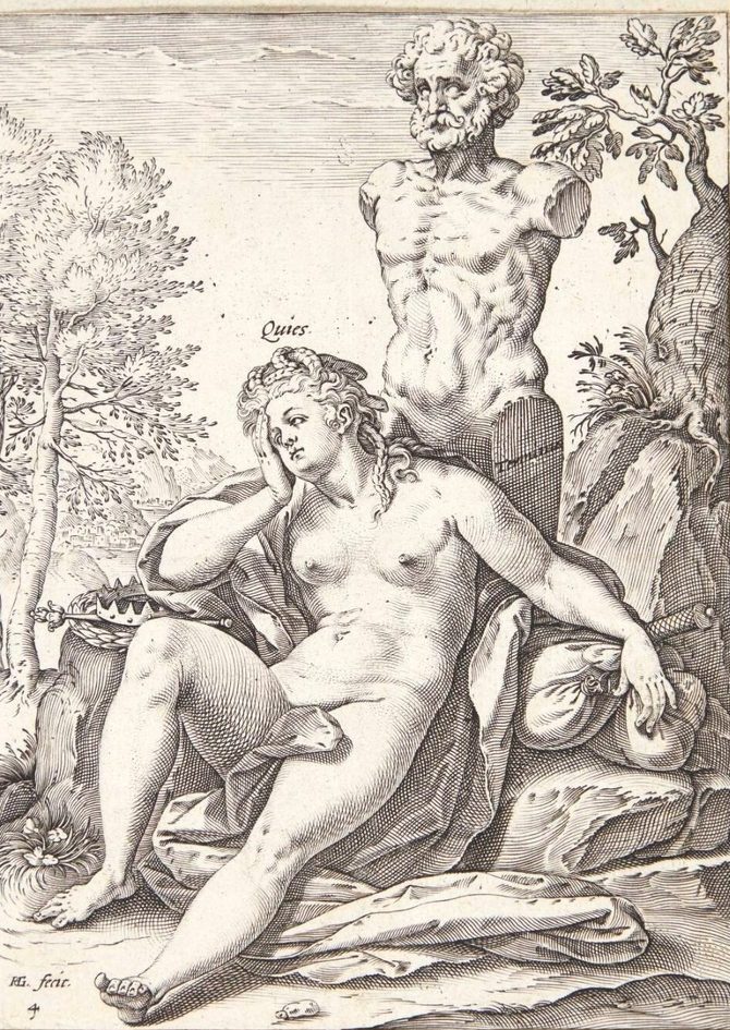 Sjælelig fred by Hendrick Goltzius