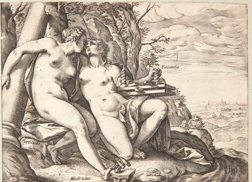 Sjælsstyrke og udholdenhed by Hendrick Goltzius