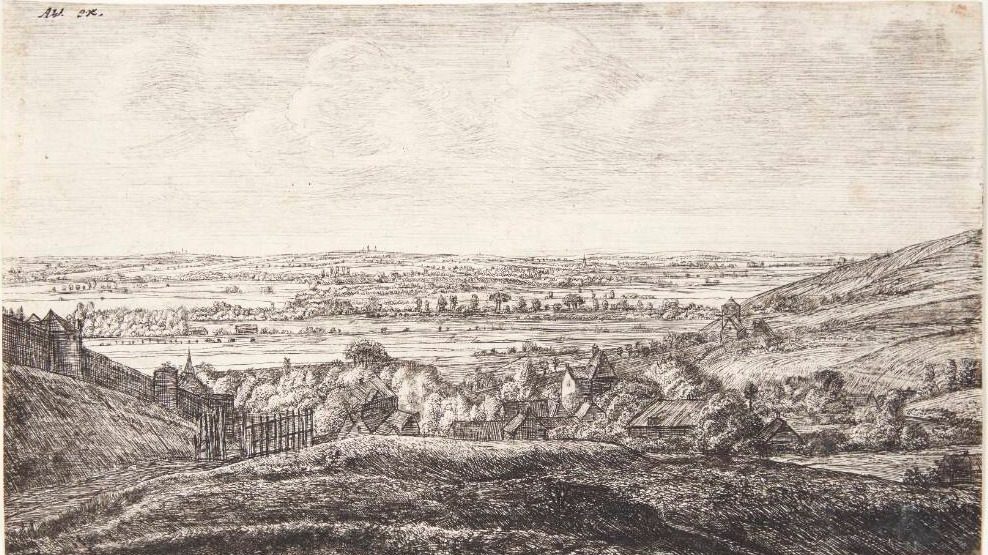 Landsby i en dal by Jan Ruyscher
