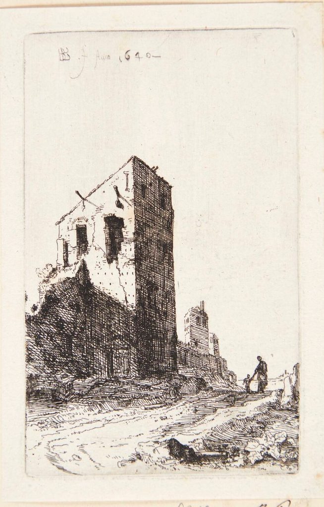 Ruinen af en romersk kejservilla by Bartholomeus Breenbergh