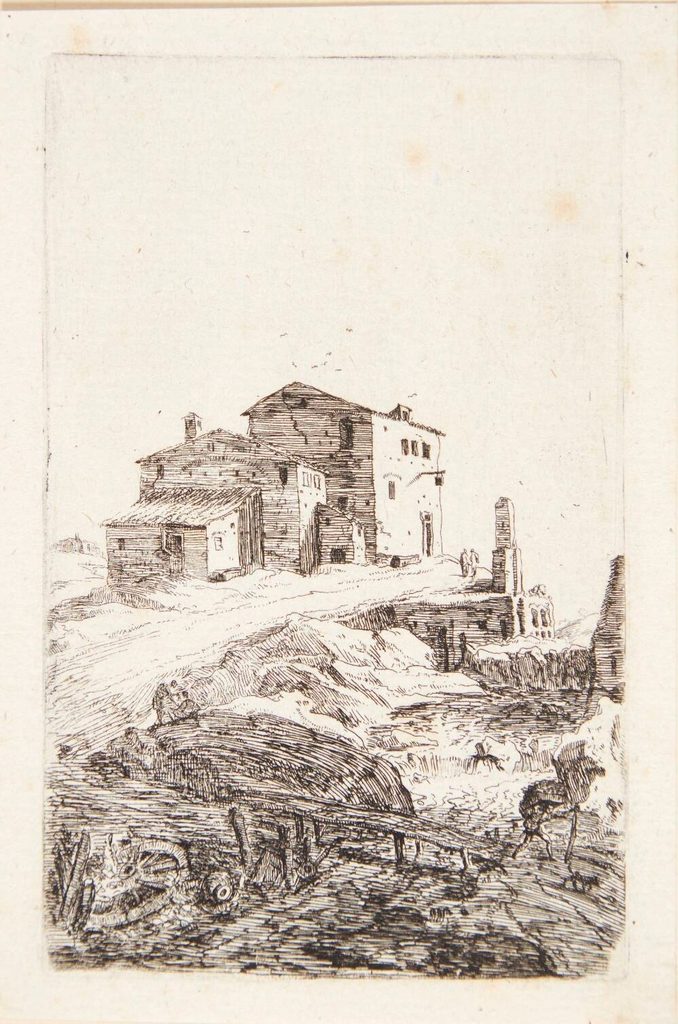 Herberg nær Prima Porta by Bartholomeus Breenbergh