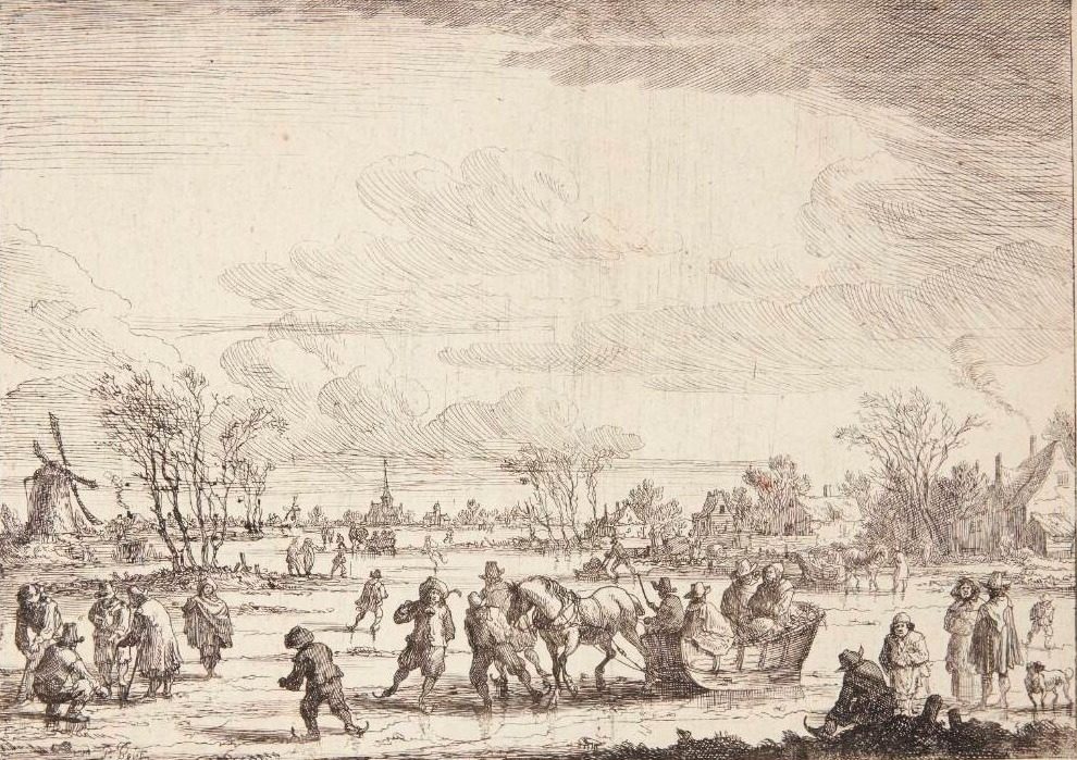 Jægere, der gør holdt ved en kilde by Pieter Bout