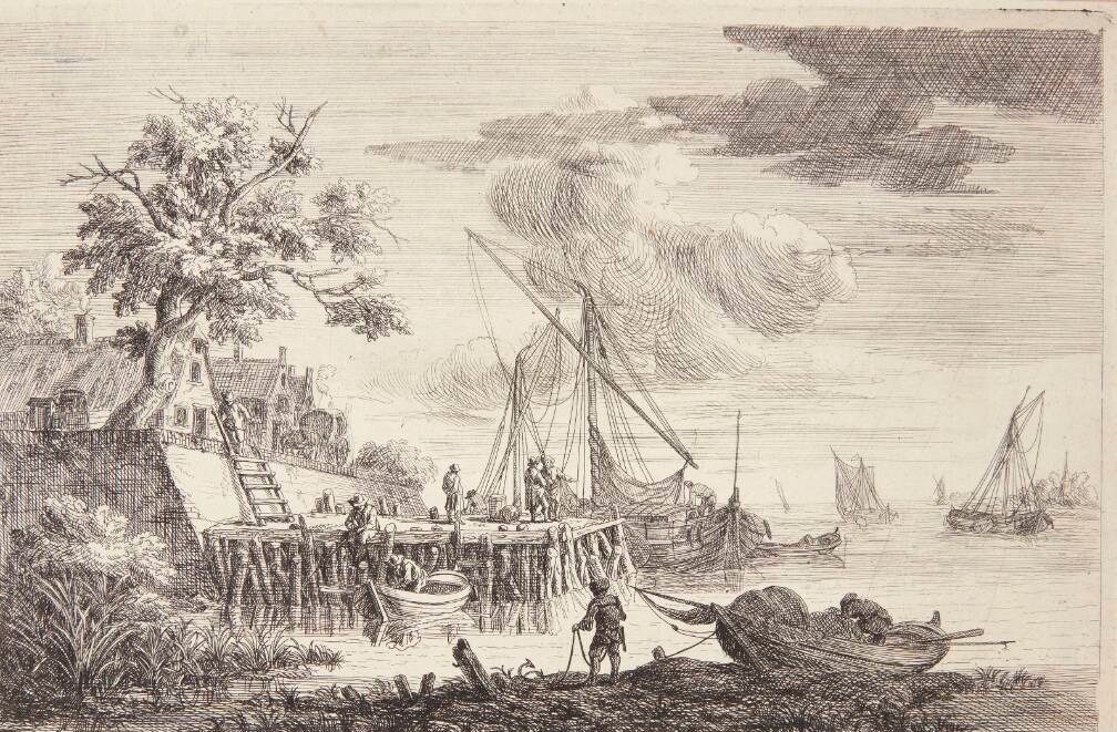 En anløbssted by Pieter Bout