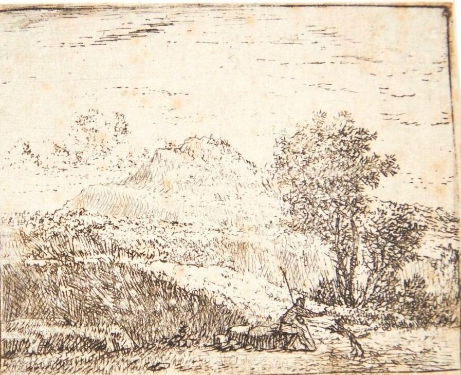 En hyrde med hund by Karel Du Jardin