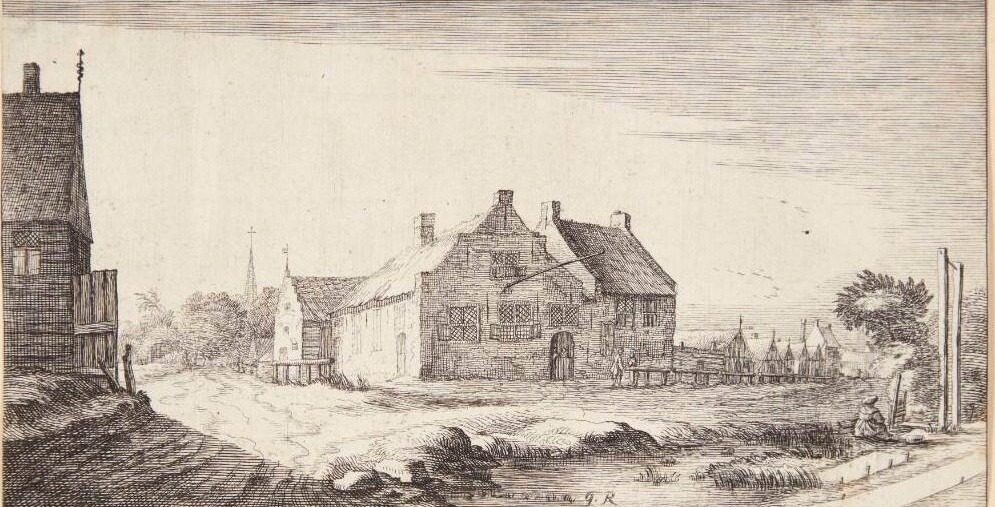 Domhuset i Ouderkerk aan de Amstel by Geertruyt Roghman