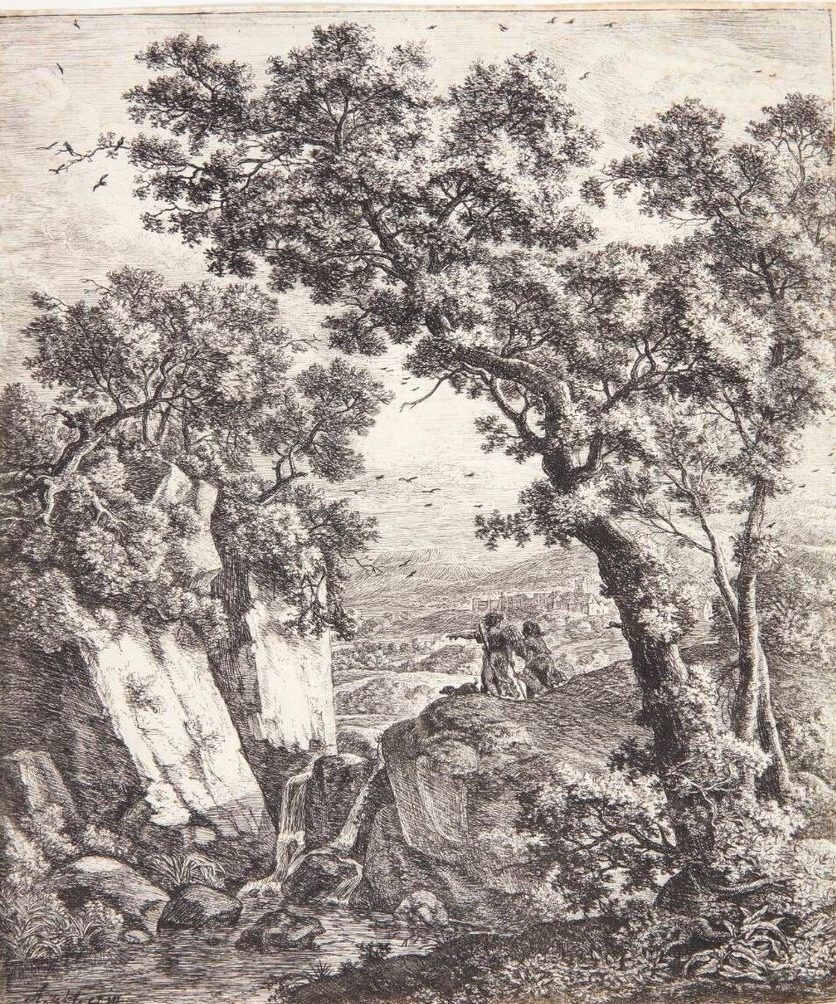 Tobias og englen by Anthonie Waterloo