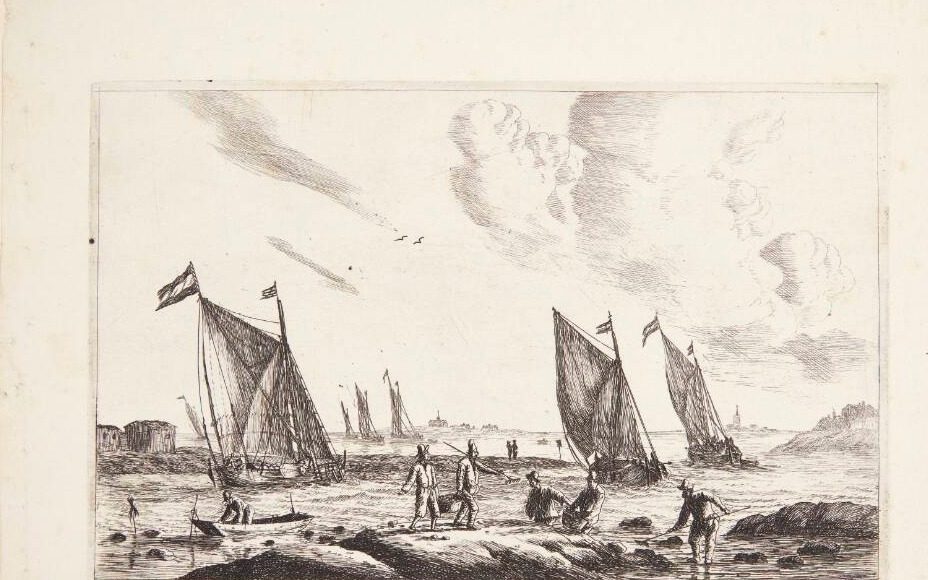 Fiskere og fiskerbåde by Reinier Zeeman