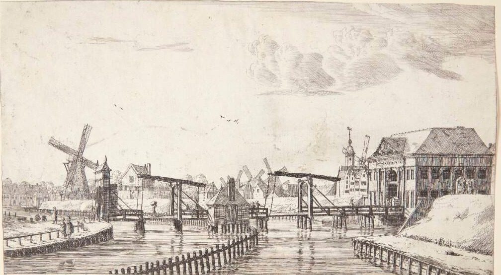 Den gamle Reguliers-port i Amsterdam by Reinier Zeeman