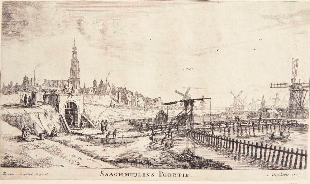 Zaagmolen-porten i Amsterdam by Reinier Zeeman