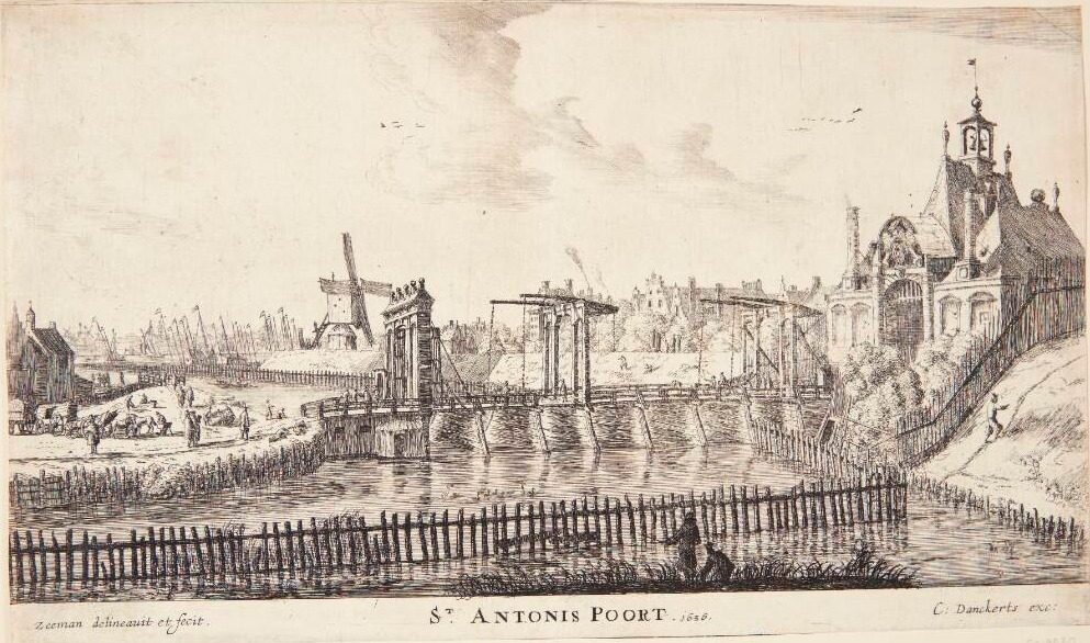 Sankt Antonius-porten i Amsterdam by Reinier Zeeman