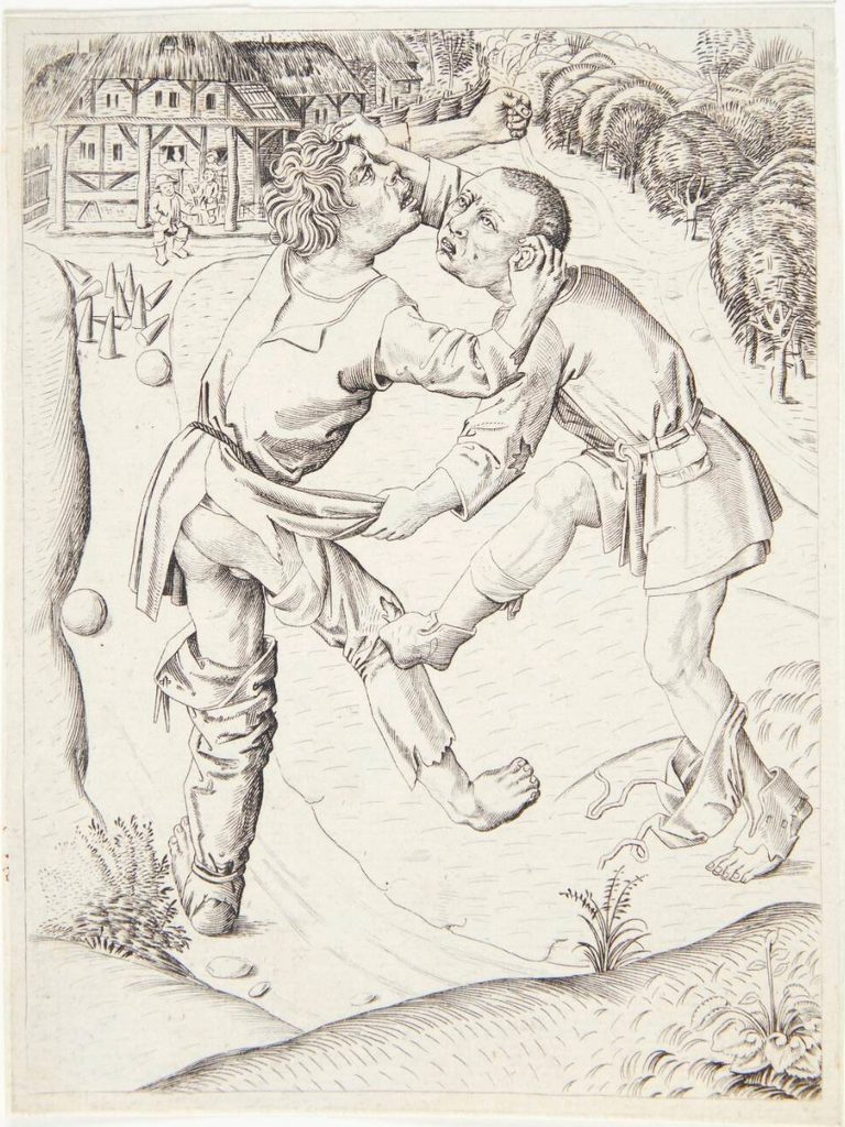 To bønder der slås by Ubekendt