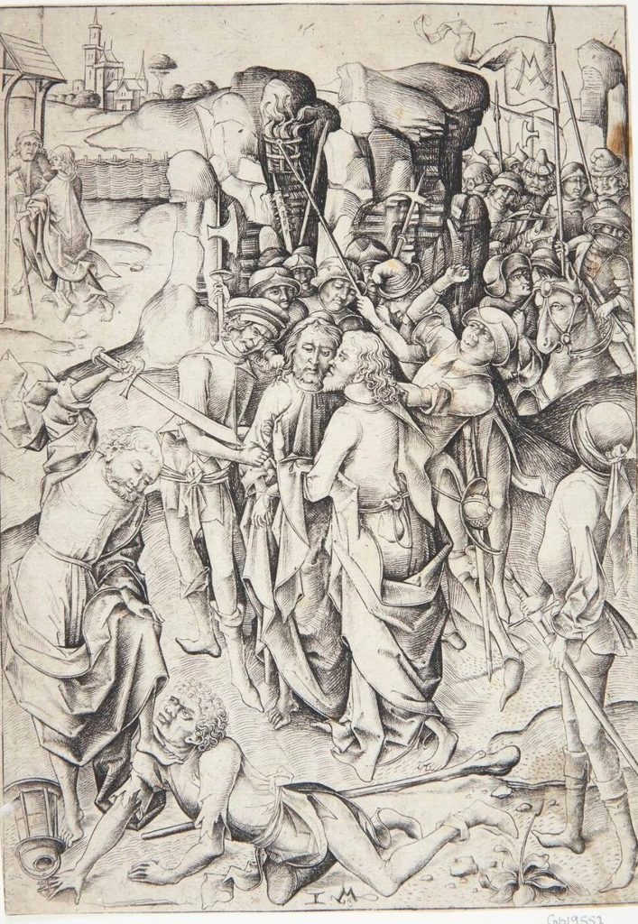 Kristi tilfangetagelse by Israhel van Meckenem
