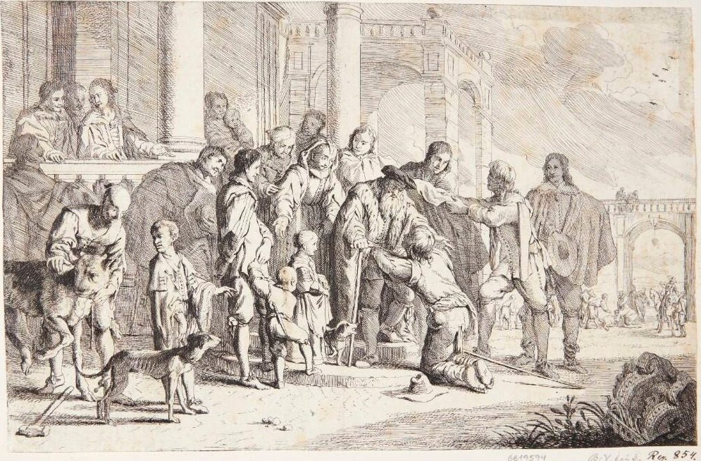Den fortabte søns hjemkomst by Jan Baptist de Wael