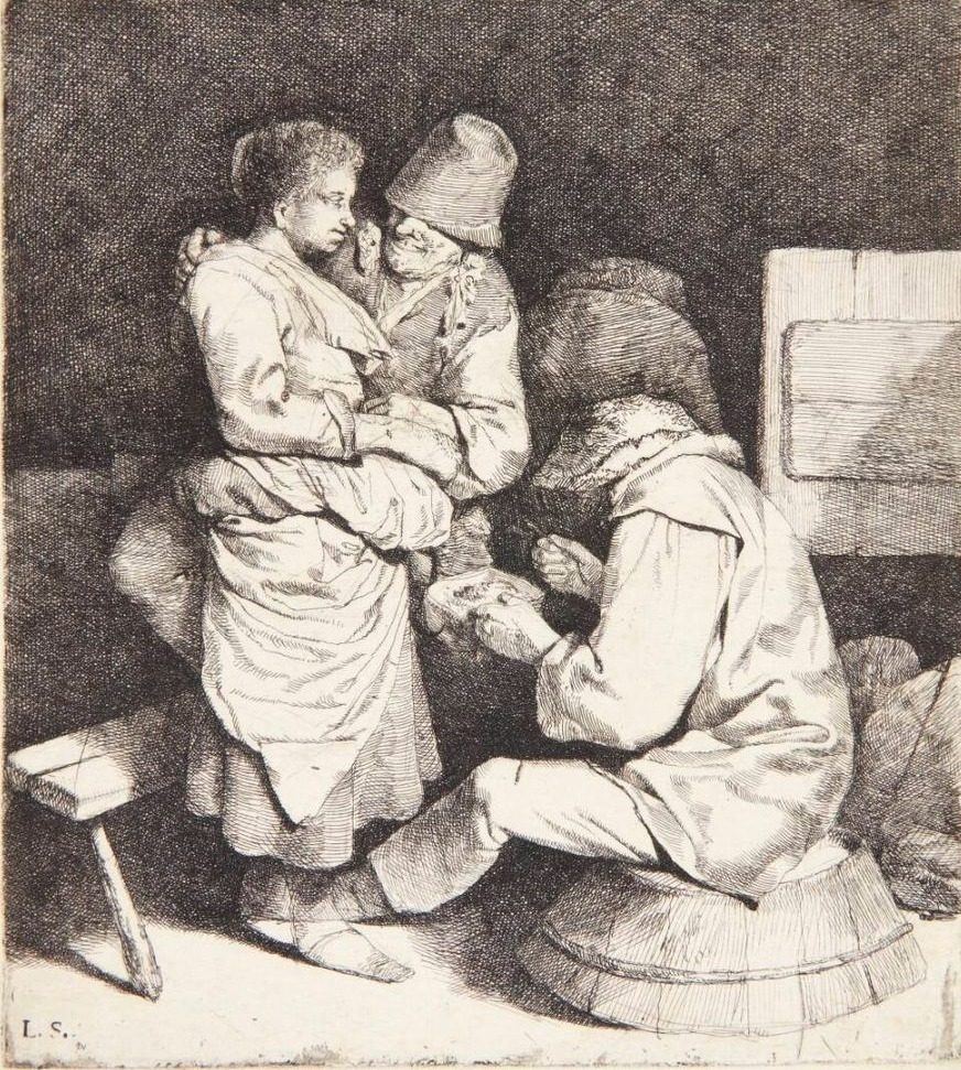 Ung værtinde i en krostue by Cornelis Pietersz Bega