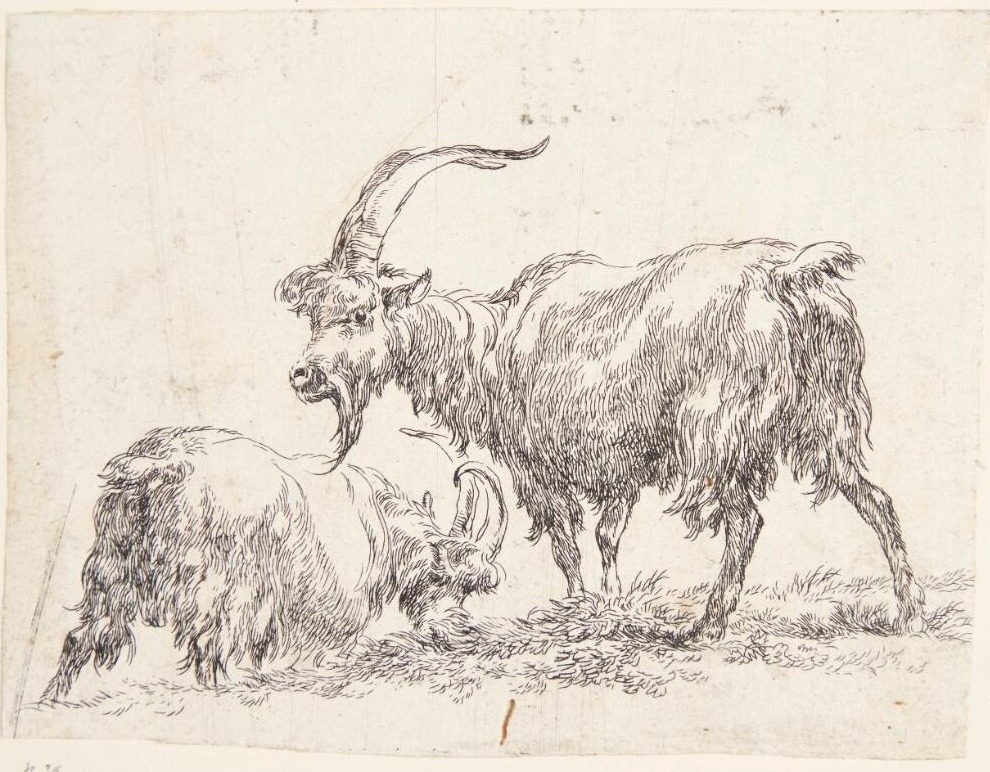 To geder by Nicolaes Berchem