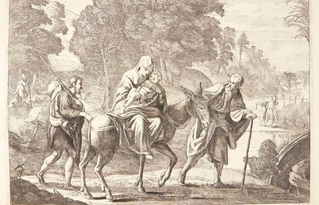 Flugten til Egypten by Ossenbeeck, Jan van