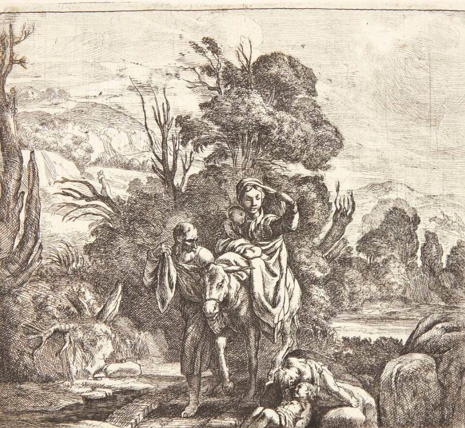 Flugten til Egypten by Ossenbeeck, Jan van