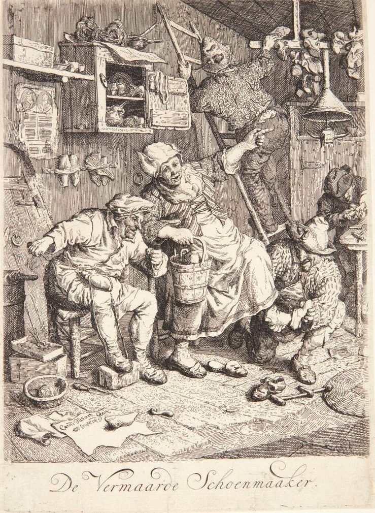 En skomager by Cornelis Dusart