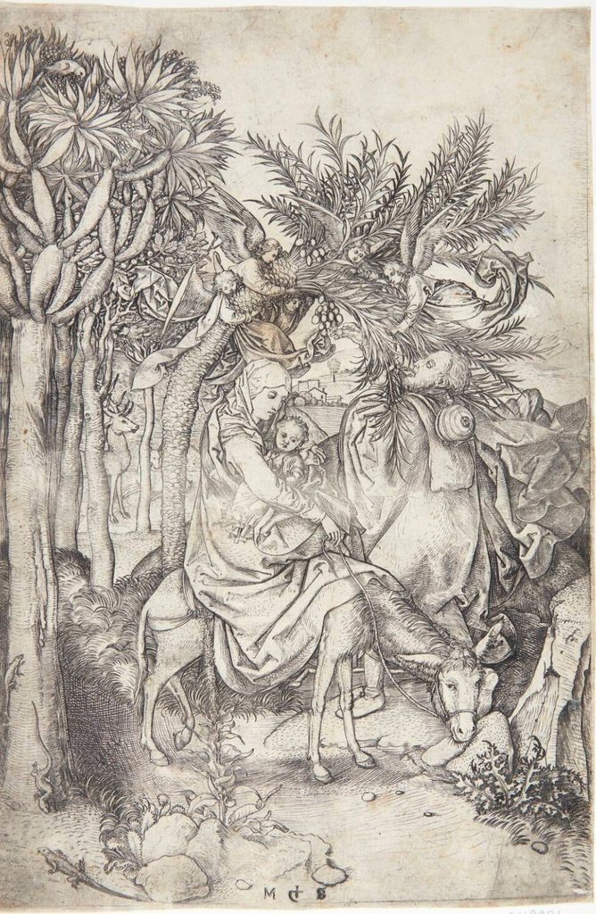 Flugten til Ægypten by Martin Schongauer
