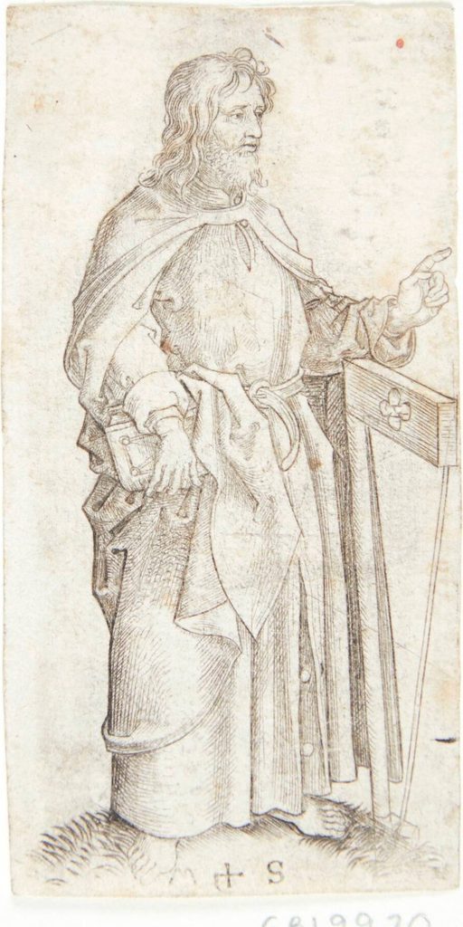 Apostlen Jakob den yngre by Martin Schongauer