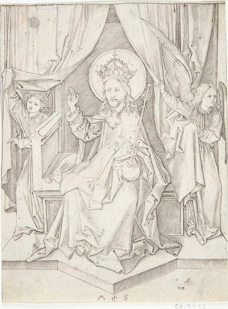 Den tronende Kristus by Martin Schongauer