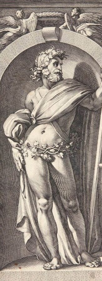 Saturn by Hendrick Goltzius