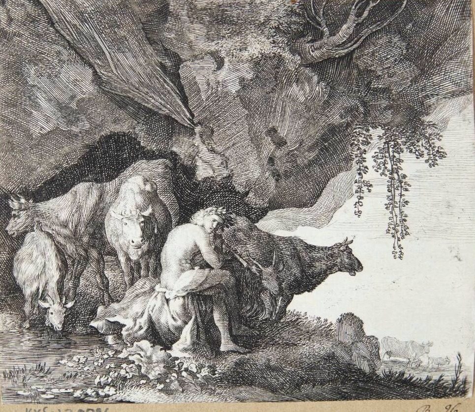 Apollo vogter over sine dyr by Moyses van Wtenbrouck