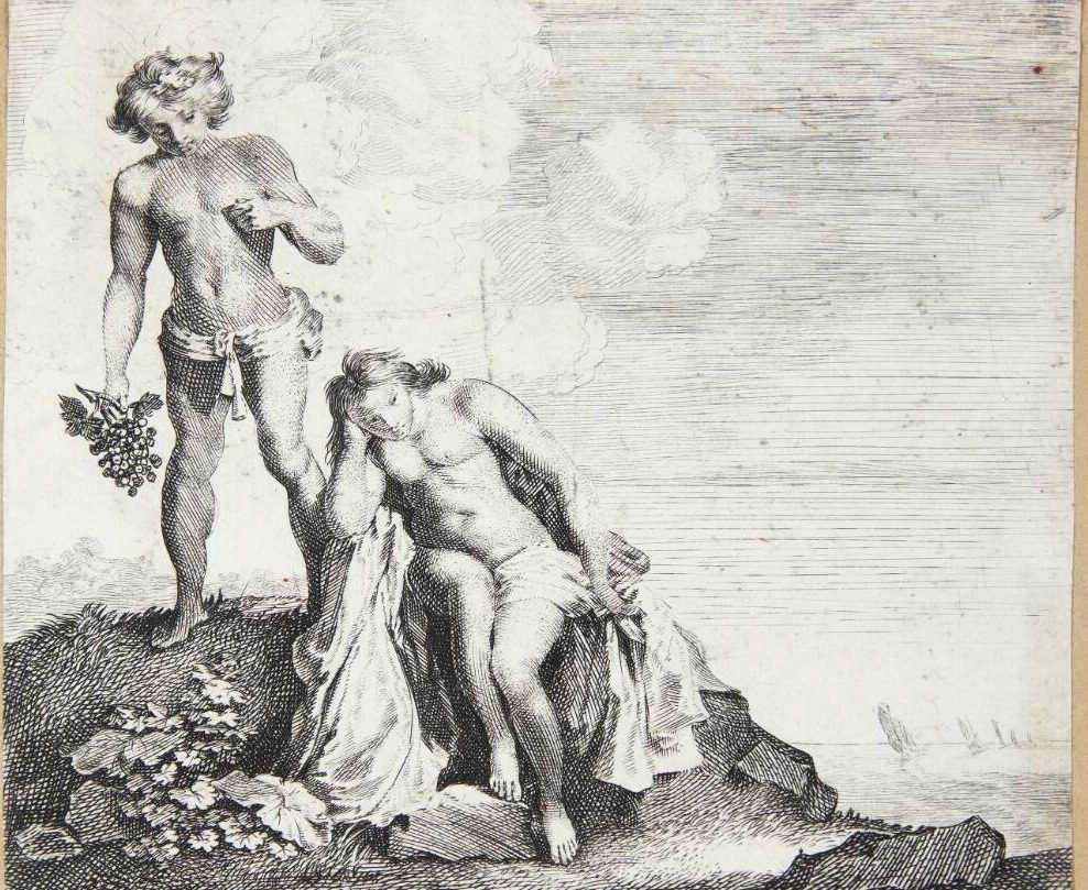 Bacchus og Adriadne på Naxos by Moyses van Wtenbrouck