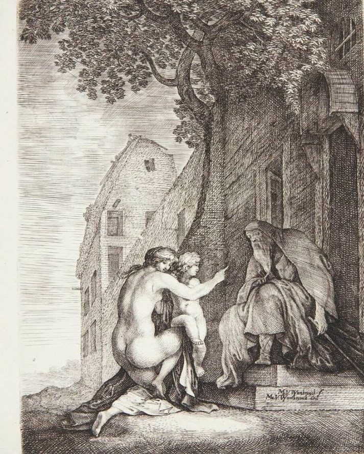 Hyrder ved en dam by Moyses van Wtenbrouck