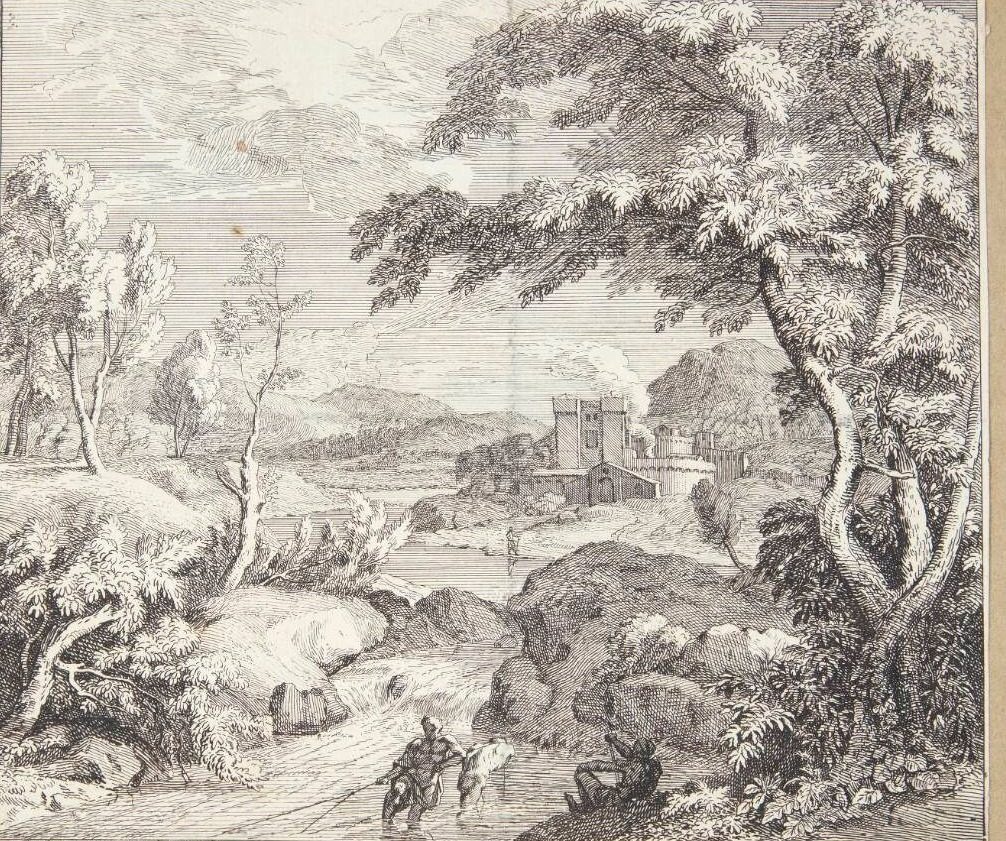 Landskab med fiskere by Pieter Rijsbraeck