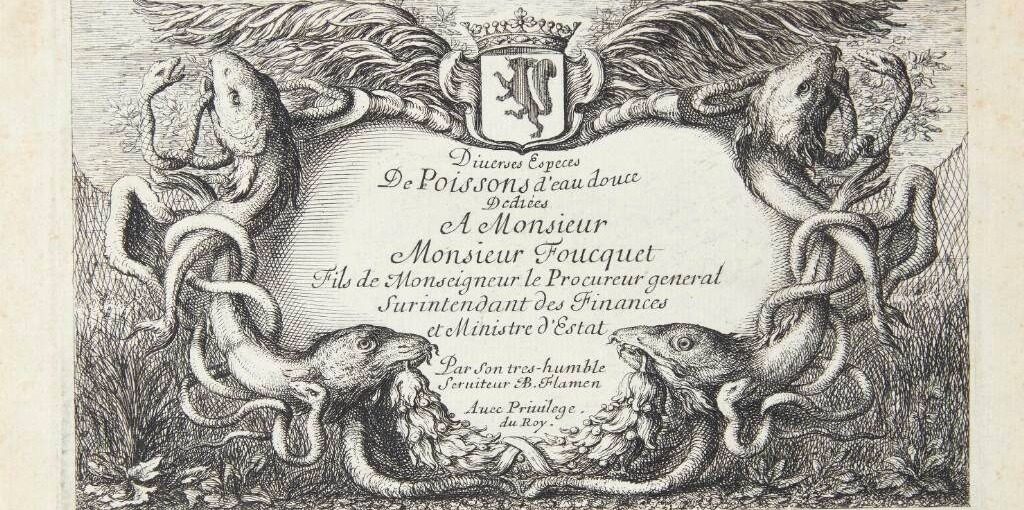 Titelblad til "Ferskvandsfisk" by Albert Flamen