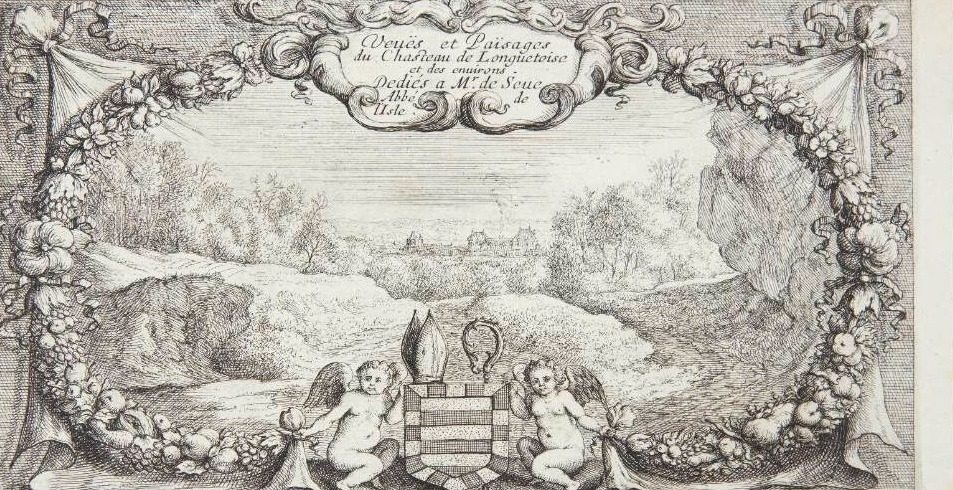 Titelblad til "Udsigter ved Slottet Longuetoise" by Albert Flamen