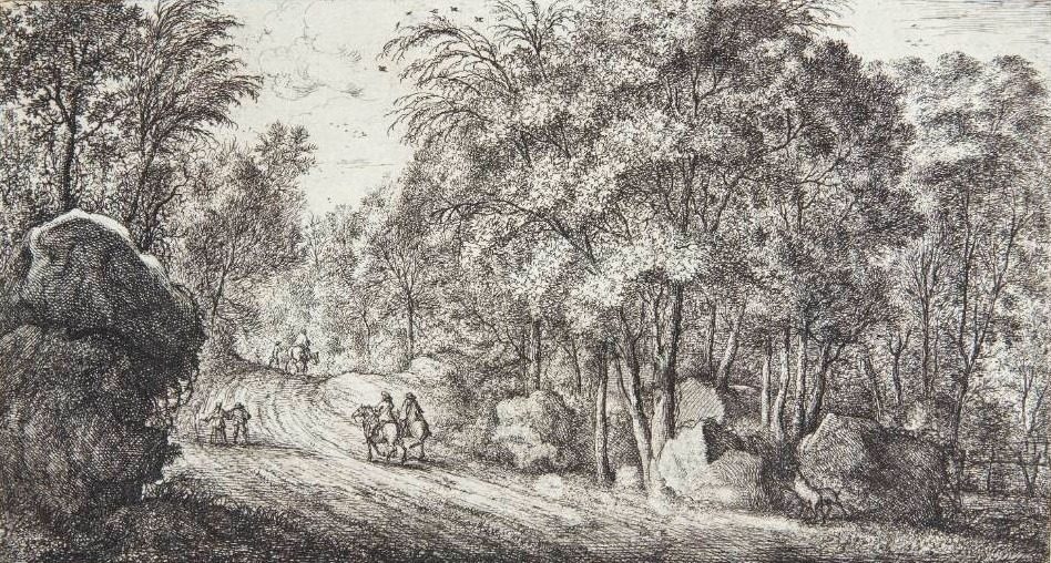Vejfarende på St. Mars nær Longuetoise by Albert Flamen