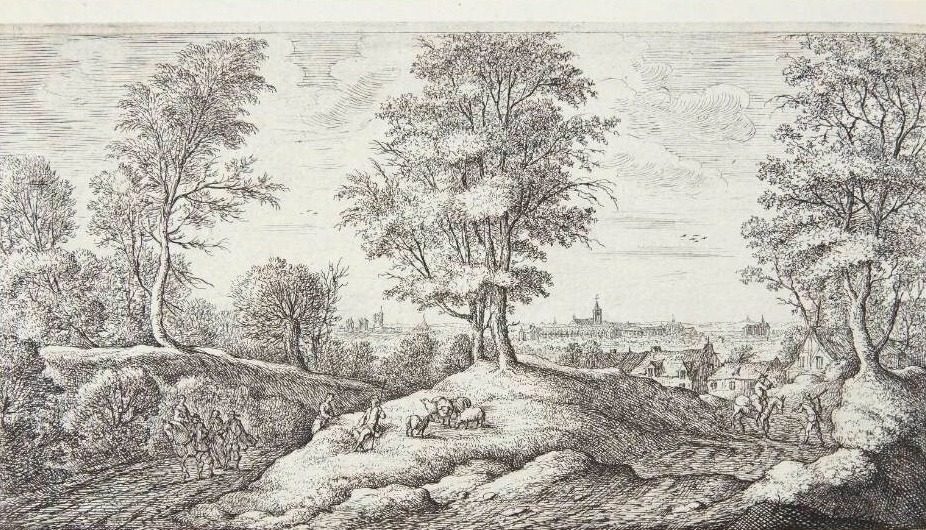 Udsigt over Conflan nær Jury by Albert Flamen