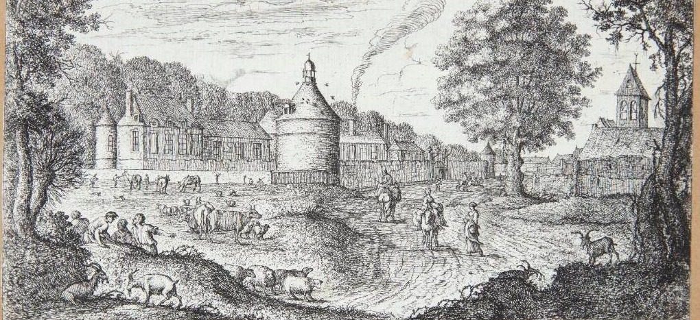 Vej ved slottet Peray nær Corbeil by Albert Flamen