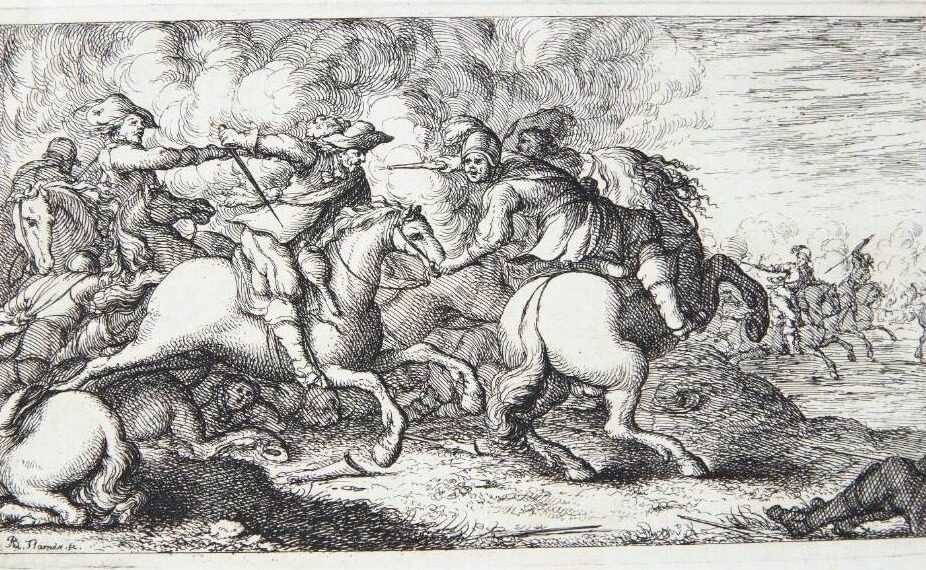 Rytterfægtning by Albert Flamen