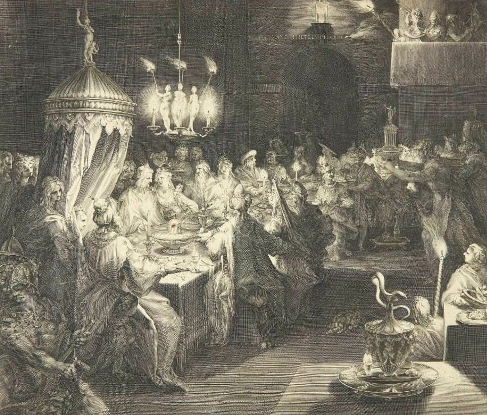Belshassars fest by Jan Harmensz. Muller