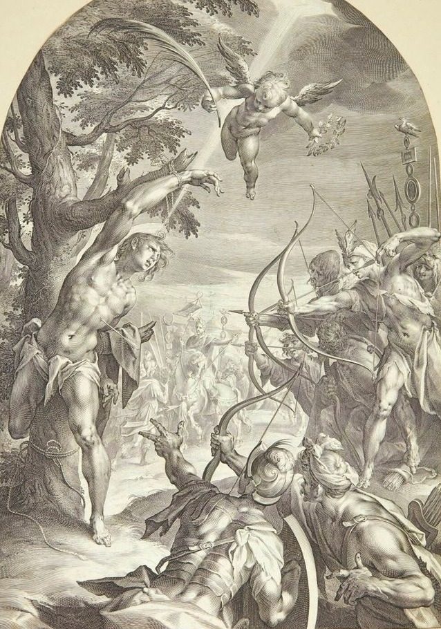 Sankt Sebastians martyrdød by Jan Harmensz. Muller