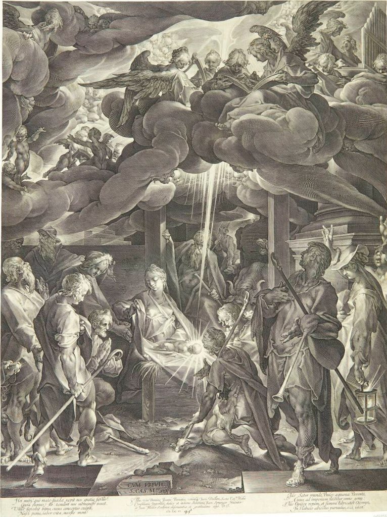 Hyrdernes tilbedelse by Jan Harmensz. Muller