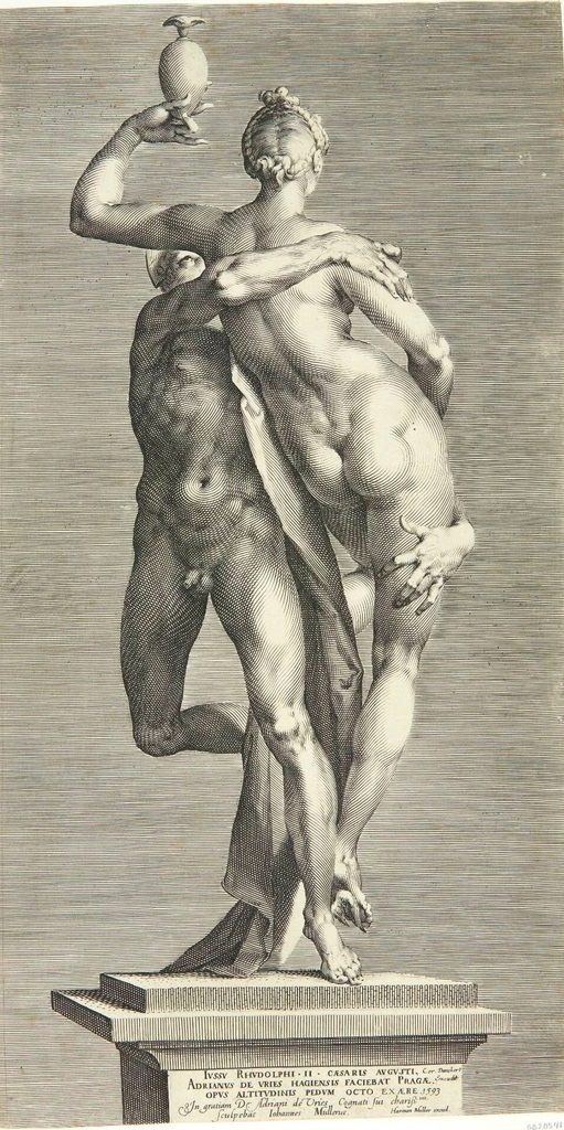Merkur bortfører Psyche. Psyche set bagfra by Jan Harmensz. Muller